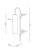 MOOSEE lampa ścienna SLACK złota / biała - Moosee